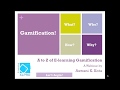 E-Learning Gamification Webinar