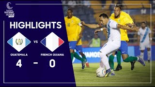 Concacaf Nations League 2023 Guatemala v French Guiana | Highlights