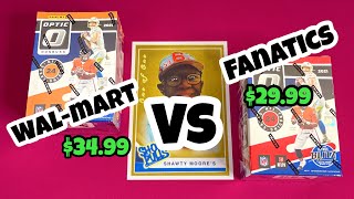 2021 Optic Football: Walmart vs Fanatics blaster battle. It’s all a matter of taste!