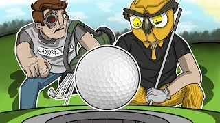 TEACHING VANOSS HOW TO PLAY GOLF! (Golf It Funny Moments)