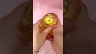 구데타마 💛 실리콘 테이프 말랑이 만들기 DIY Gudetama Squishy with nano tape #shorts