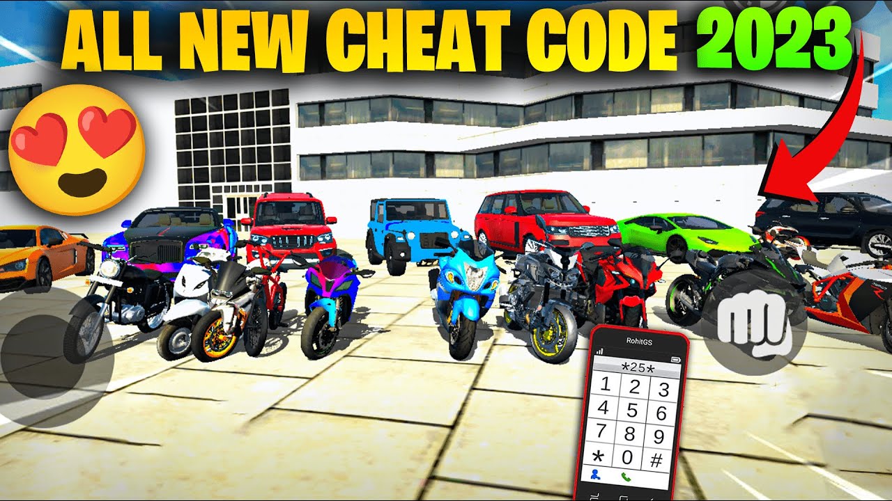 ALL NEW CHEATS CODE OF INDIAN BIKES DRIVING 3D AFTER NEW UPDATE 2023 ...