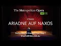 Met Opera: Ariadne auf Naxos - Official Trailer (AU)