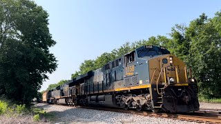 Strange K5HLA Thing on CSX ES44AH 3158 Leading M524-24 on 5/26/23