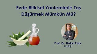 Evde Bitkisel Kürlerle Taş Düşürmek Mümkün Mü?- Prof. Dr. Hakkı Perk