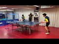 li topspin against underspin balls table tennis training