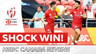 CANADA CAUSE HUGE UPSET OVER FIJI | Canada Sevens