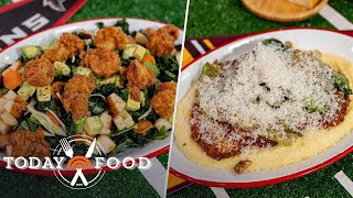 Crispy chicken salad and pork schnitzel: Get the recipes!