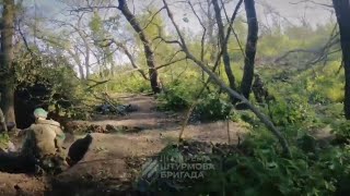 Gopro: Combat footage. A Ukrainian soldier watches his partner get killed directly in front of him.