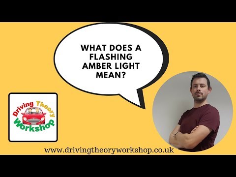 What does flashing amber lights mean?
