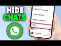 How to Hide Whatsapp Chats on iPhone (2026)
