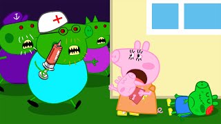 Zombie Apocalypse, Peppa Pig vs GIANT Zombies at Home! 🧟‍♂️🧟‍♀️ | Peppa Pig Funny Animation