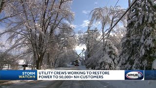 Utility crews work to restore power to more than 50,000 New Hampshire customers