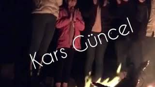 Kars'ta Nevruz Ateşi başında Sağlık Çalışanlarına Alkışlı Destek