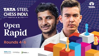 Magnus Plays Arjun & Divya v Harika! Tata Steel Chess India 2024 | Rapid Rds 4-6