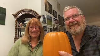 Carving An Artificial Pumpkin