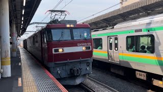 【高速通過】EH500-59金太郎牽引コンテナ貨物列車赤羽駅通過