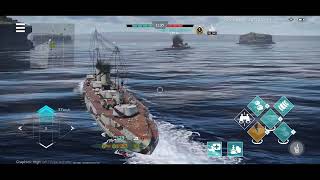 Angry captain on battleship | WAR THUNDER MOBILE | Gameplay