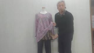 Tブラウスの説明です徳島呉服寝具洋服タオルギフト山善