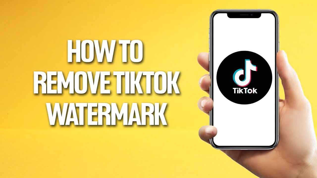 How To Remove Tiktok Watermark Tutorial - YouTube