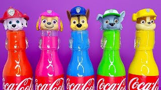 Coloring the characters of Paw Patrol with Paintings - Bathtime