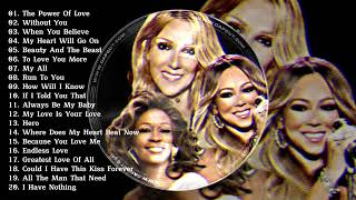 Celine Dion, Mariah Carey, Whitney Houston Greatest Hits playlist 🎶 TOP WORD DIVAS 2024