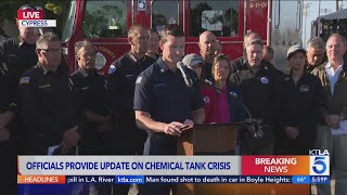 Orange County officials update the public chemical tank crisis