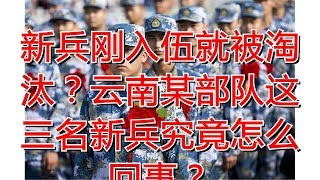 新兵刚入伍就被淘汰？云南某部队这三名新兵究竟怎么回事？