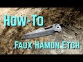 How-To Faux Hamon Etch A Blade!!! #custom