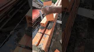 How to Lay the Red Brick Daily - Home Repairs #shorts #shortviral