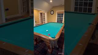 Double kiss kick/trick shots. #8ballpool #billiards #trickshots #pool #pooltrickshot #kickshots#pool