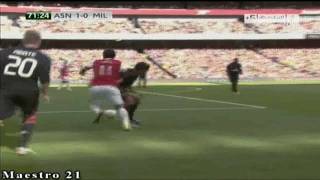 Highlights AC Milan 1-1 Arsenal 31-7-2010