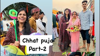 Chhat Puja ❤️❤️🪔 | Bhai ne khilai mstt jalebi | Part-2  #vlog_eshiya #minivlog #chhatpujavlog