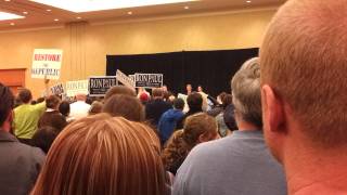 Ron Paul introduced at Hilton Convention Center Vancouver, WA 2-16-12