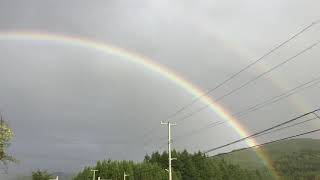 2020/09/22 北海道厚沢部町の二重の虹🌈