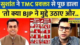 Results 2023: Tripura के नंबरों पर बहस में किस तर्क पर बोल पड़े  Sushant 'तो BJP ने मुद्दे उठाए'!