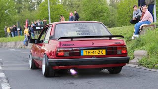 Modified Opel Ascona 88' Shooting Flames, Accelerations \u0026 Sounds