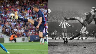 Lewandowski's Goal vs Valladolid almost similar to Cruyff's