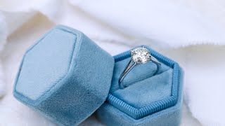 1.75 Carat Custom Split Shank Lab Diamond Solitaire Engagement Ring in 18k White Gold | Ada Diamonds