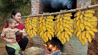 Harvesting BANANAS and Ripening Them the Traditional Way for Sale - Village Life