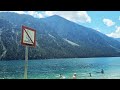 austria plansee in 4k ultra drone camera