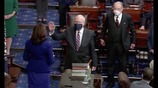 Sen. Patrick Leahy is sworn in as Senate president pro tempore