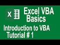excel vba programming Basics Tutorial # 1 | Writing Our First Macro