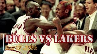 Amazing Chicago Bulls Comeback vs The L.A. Lakers  -Dec17, 1996