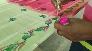 Pattu Saree | Border designs on Saree | border designs | fabric painting work designs | borders