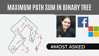Max Sum Path in Binary Tree #InterviewBit Binary Tree Most Asked