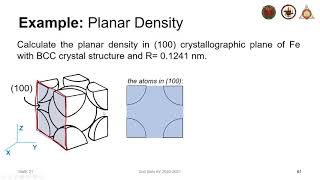 Linear and Planar Density