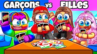 FILLES vs GARÇONS sur UNO !