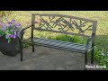 Dragonfly Garden Bench