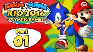 Mario & Sonic At The Rio 2016 Olympic Games - Part 1 | Day 1: Join Mario's Gym! [English Gameplay]